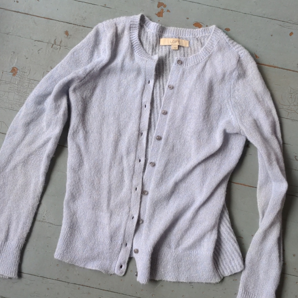 Loft soft sky blue cardigan